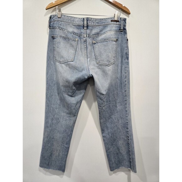 Anthropologie Pilcro And The Letterpress Hyphen Straight Jeans Raw Hem Sz 30 - Picture 6 of 6